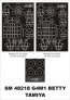 Montex 1/48 Maschere vernice cabina G4M1 Betty Tamiya