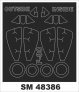 Montex 1/48 F-80A Rahmenmasken Kanzel Hobby Boss