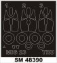 Maschera verriera MiG-23ML/MF 1/48 Montex