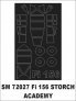 Montex 1/72 Fieseler Fi-156C Storch Canopy Frame Paint Mask