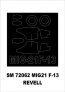 Montex 1/72 MiG-21F-13 Canopy Frame Paint Mask Revell