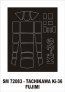 Montex Lackiermaske Tachikawa Ki-36 1/72 Fujimi