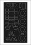 Montex 1/72 Ju-87A Stuka Canopy Frame Paint Mask