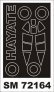 Montex 1/72 Canopy Frame Paint Mask Ki-84 Hayate