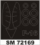 Montex 1/72 F-16CG/F-16CJ Canopy Frame Paint Mask