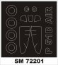 Montex 1/72 Canopy Frame Paint Mask P-51D Mustang Airfix