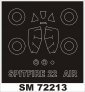 Montex 1/72 Spitfire Mk.22 Canopy Frame Paint Mask