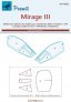 1/144 Canopy mask Mirage III