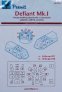 1/72 Canopy mask Defiant Mk.I (AIRFIX)