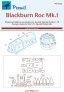 1/72 Canopy mask Blackburn Roc Mk.I
