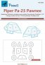 1/72 Canopy mask Piper Pa-25 Pawnee