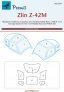 1/72 Canopy mask Zln Z-42M for Hobby Boss & Toga