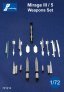 1/72 Dassault Mirage III/5 Weapons Set