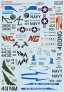 1/72 A-7 Corsair II Part 3 & technical stencils decal image 1