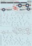 1/72 A-7 Corsair II Part 3 & technical stencils decal image 2