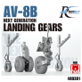 1/48 AV-8B Harrier II Trains d'atterrissage r�sine m�tal