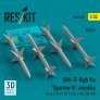 1/32 AIM-7F High Vis Sparrow III missiles