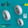 1/32 A-10 Thunderbolt wheels set weighted image 1