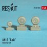 1/48 Antonov AN-2 Colt wheels set