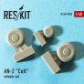 1/48 Antonov AN-2 Colt wheels set image 1