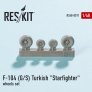 1/48 Lockheed F-104G/S Turkish Starfighter wheels set