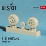 1/48 North-American P-51D MUSTANG wheels set image 1