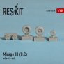 1/48 Dassault Mirage IIIB, IIIC wheels set