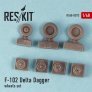1/48 F-102 Delta Dagger wheels set