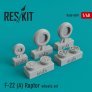 1/48 Lockheed-Martin F-22A Raptor wheels set image 1