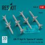 1/48 AIM-7F High Vis Sparrow III missiles 4x