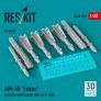 1/48 AIM-4D Falcon missiles with launch rails for