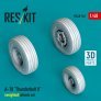 1/48 A-10 Thunderbolt wheels set weighted image 1