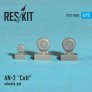1/72 Antonov AN-2 Colt wheels set
