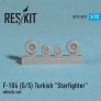 1/72 Lockheed F-104G/F-104S Turkish Starfighter wheels set