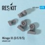 1/72 Dassault Mirage IIID/IIIE/IIIR/IIIS wheels set image 1