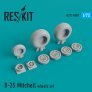 1/72 North-American B-25B Mitchell wheels set