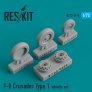 1/72 F-8 Crusader Type 1 wheels set