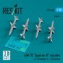 1/72 AIM-7E Sparrow III missiles.