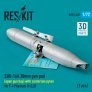 1/72 SUU-16A 20mm gun pod for opened with centerline pylon image 1