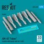 1/72 AIM-4D Falcon missiles with launch rails