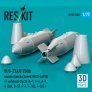 Reskit 1/72 Bombes Napalm BLU-27A/B 750lb avec/sans ailettes image 1