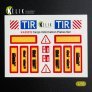 RESKIT D�calcomanies Plaques Cargo 1/35 Set No.1