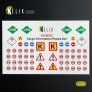 Reskit D�calcomanies Cargo Information Plates Set No.2 1/35
