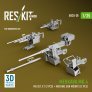 Reskin 1/35 Merkava Mk.4 Set Mitragliatrici V1 + 2 Supporti
