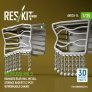 Reskit 1/35 Merkava Mk.3 Blindage Arri�re Endommag� M�tal image 2