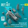 1/32 British Aircraft mech. with SUU-23 20mm 3 fig image 1