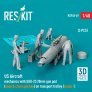 1/48 US Aircraft mechanics with SUU-23 20mm 3 figure image 1