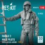 1/48 Rafale C male pilot with access ladder type 1