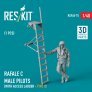 1/48 Rafale C male pilot with access ladder type 1 image 1