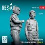 RESKIT F-14 Tomcat Piloten stehend 1/48 Typ 1 - 2 Fig. image 2